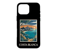 Costa Blanca Spain Europe Mediterranean Coast Retro Case for iPhone 16 Pro Max