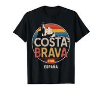 Costa Brava España City Travel Spain Value Graphic T-Shirt, Men, Black, L