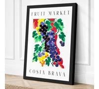 Costa Brava Fruit Market Canvas Wall Art Print 30x20 Inch