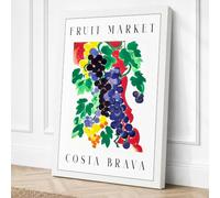 Costa Brava Fruit Market Canvas Wall Art Print 30x20 Inch