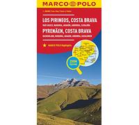 Costa Brava Marco Polo Map: Includes Andorra and Barcelona