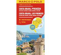 Costa Brava Marco Polo Map: Includes Pyrenees, Basque Country, Navarre, Aragon, Andorra and Catalonia