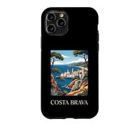 Costa Brava Spain Coastal Village Retro Travel Graphic Case for iPhone 11 Pro