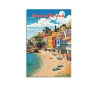 Costa Brava Spain Vintage Travel Poster (3) Art Canvas Decor Wall Print Photo Home Modern Decoratives 20x30inch(50x75cm)