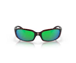 Costa Brine Mirrored Polarized Sunglasses Golden Green Mirror 580P/CAT2 Woman