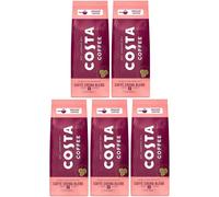 Costa Coffee Caffè Crema Blend Dark Roast Ground Coffee 200g (Pack of 5, Total 1000 Grams)