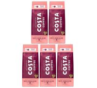 Costa Coffee Caffè Crema Blend Dark Roast Ground Coffee 200g (Pack of 5, Total 1000 Grams)
