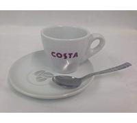 Costa Coffee Espresso Cup with Saucer and Spoon Double 170ml