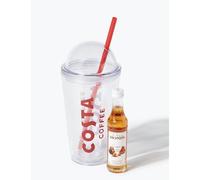 Costa Coffee Iced Coffee Gift Set Reusable with Straw & Monin Caramel
