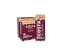 Costa Coffee Latte 4 x 250 ml