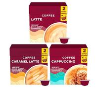 Costa Coffee Pod Variety Pack - Latte, Caramel Latte, and Cappuccino (30 Pods Total)