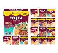 Costa Coffee Pods - Pick Any 2 Pack From 6 Flavours, Including Costa Skinny Latte Pods, Latte Pods, Caramel Latte, Cappuccino & Flat white Coffee Pods