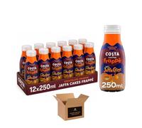 Costa Coffee - Premium Coffee Beans, Iced Coffee, Latte, Caramel & Frappe Drinks, Ready to Drink Coffee, Variety Pack | Instant Cafe Quality Beverage (Frappe Jaffa Cakes 250ml - Pack 12)