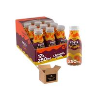 Costa Coffee - Premium Coffee Beans, Iced Coffee, Latte, Caramel & Frappe Drinks, Ready to Drink Coffee, Variety Pack | Instant Cafe Quality Beverage (Frappe Caramel Swirl Iced 250ml - Pack 12)