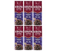 Costa Coffee Signature Blend Whole Coffee Beans, 1Kg (Pack of 6, Total 6kg/ 6000 Grams) - Dark Roast