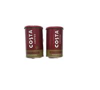 Costa Coffee Smooth Medium Roast Instant Coffee with Finely Ground Beans 2 Tin Bundle