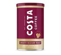 Costa Coffee Smooth Medium Roast Premium Instant Coffee with Finely Ground Beans, Microground Coffee, 6 x 100g (Pack of 6), Strength Indicator- 3, Rainforest Alliance