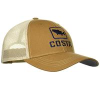 Costa Del Mar Bass Trucker Hat, Working Brown, One Size