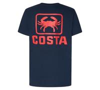 Costa Del Mar Men's Classic Emblem Tee, Navy Crab, Large