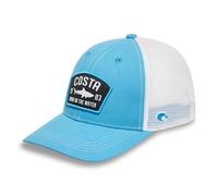 Costa Del Mar Men's Costa Chatham Shark Twill Trucker Hat, Blue, One Size