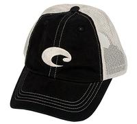 Costa Del Mar Men's Mesh Trucker Hat, Black + Stone, One Size