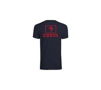 Costa Del Mar Men's Emblem Marlin Short Sleeve Crewneck, Navy, XXL