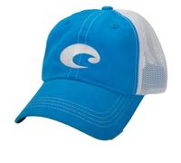 Costa Del Mar Men's Mesh Trucker Hat, Costa Blue + White, One Size
