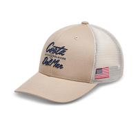 Costa Del Mar Men's Motto Trucker Hat, Khaki Sand, One Size