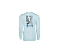 Costa Del Mar Men's Tech Finder Tee, Shark Arctic Blue, XL