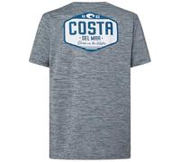Costa Del Mar Mens Tech Morgan Short Sleeve Shirt, Cool Gray Heather, Large