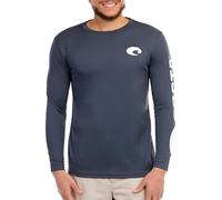 Costa Del Mar Men's Technical Crew Tee T-Shirt, Gray, Large