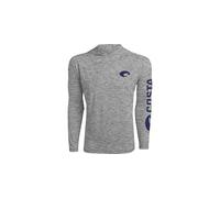 Costa Del Mar Men's Technical Hood Long Sleeve Shirt, Heather Grey, S