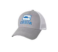 Costa Del Mar Men's Xl Trucker Hat, Gray + White, One Size UK