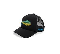 Costa Del Mar Unisex's Stitched Trucker Dorado Hat, Black, One Size