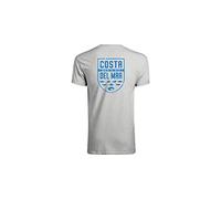 Costa Del Mar Unisex's Species Shield Short Sleeve T Shirt, Heather Gray, L