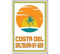 Costa del Saltburn-by-the-Sea - Jumbo Fridge Magnet 96 x 67mm