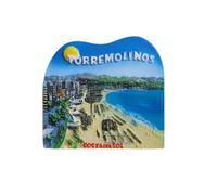Costa Del Sol Torremolinos Refrigerator Magnet Travel Souvenir 3D Fridge Decoration Magnetic Sticker Hand Painted Craft Collection
