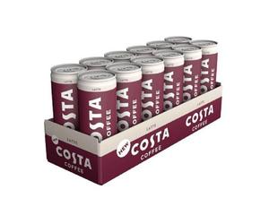 Costa Flavoured Latte Coffee Drink On The Go Smooth Creamy 12 x 250ml