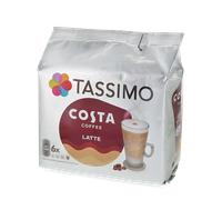 Costa | Latte - 6 coffee pods + 6 milk pods for Tassimo