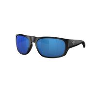 Costa Man Sunglass 6S9036 Tico - Frame color: Matte Black, Lens color: Blue Mirror