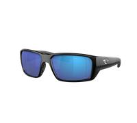 Costa Man Sunglass 6S9079 Fantail PRO - Frame color: Matte Black, Lens color: Blue Mirror