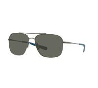 Costa Man Sunglass Canaveral - Frame color: Brushed Gray, Lens color: Gray