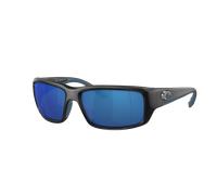 Costa Man Sunglass Fantail - Frame color: Matte Black, Lens color: Blue Mirror