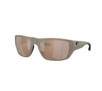 Costa Man Sunglass Finlet - Frame color: Matte Sand, Lens color: Copper Silver Mirror