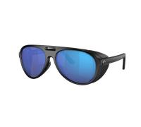 Costa Man Sunglass Grand Catalina - Frame color: Matte Black, Lens color: Blue Mirror