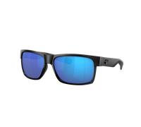 Costa Man Sunglass Half Moon - Frame color: Shiny Black, Lens color: Blue Mirror