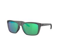 Costa Man Sunglass Mainsail - Frame color: Gray Crystal, Lens color: Green Mirror