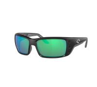 Costa Man Sunglass Permit - Frame color: Matte Black, Lens color: Green Mirror