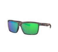 Costa Man Sunglass Rinconcito - Frame color: Matte Tortoise, Lens color: Green Mirror