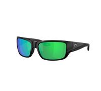 Costa Man Sunglass Schoolie - Frame color: Matte Black, Lens color: Green Mirror